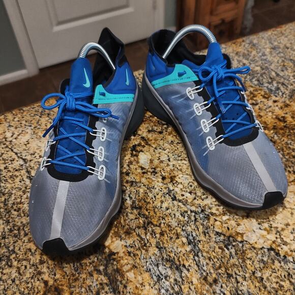 Rare Nike EXP-X14 Sneakers Blue Size 8.5 ID A01554-005 Black Soles 2018 main image 13